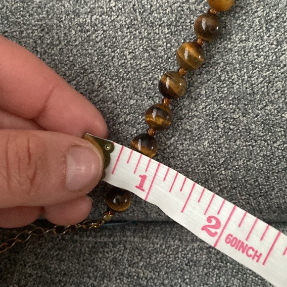 Vintage Tiger Eye Choker with matching studs - Picture 7 of 7